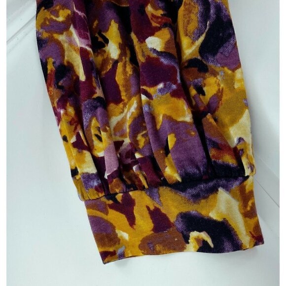 Postmark Anthropologie Sz S Women Floral Print Keyhole Blouse Top T-Shirt Tencel - Picture 6 of 9